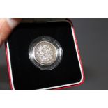 A ROYAL MINT 2002 SILVER PIEDFORT £1 COIN, with COA/Booklet, in original presentation case