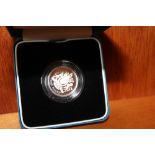 A ROYAL MINT 1993 SILVER PROOF £1 COIN, with COA/Booklet, in original presentation case