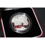 A ROYAL MINT 1996 'HER MAJESTY QUEEN ELIZABETH II 70TH BIRTHDAY' SILVER PROOF CROWN, with COA/