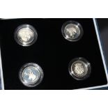 A ROYAL MINT 2004 UNITED KINGDOM SILVER PATTERN FOUR £1 COIN SET, comprising Scotland, Northern