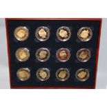 A ROYAL MINT 2007 SILVER PROOF 'HISTORY OF THE MONARCHY' TWELVE PIECE CROWN COIN SET, with COA/