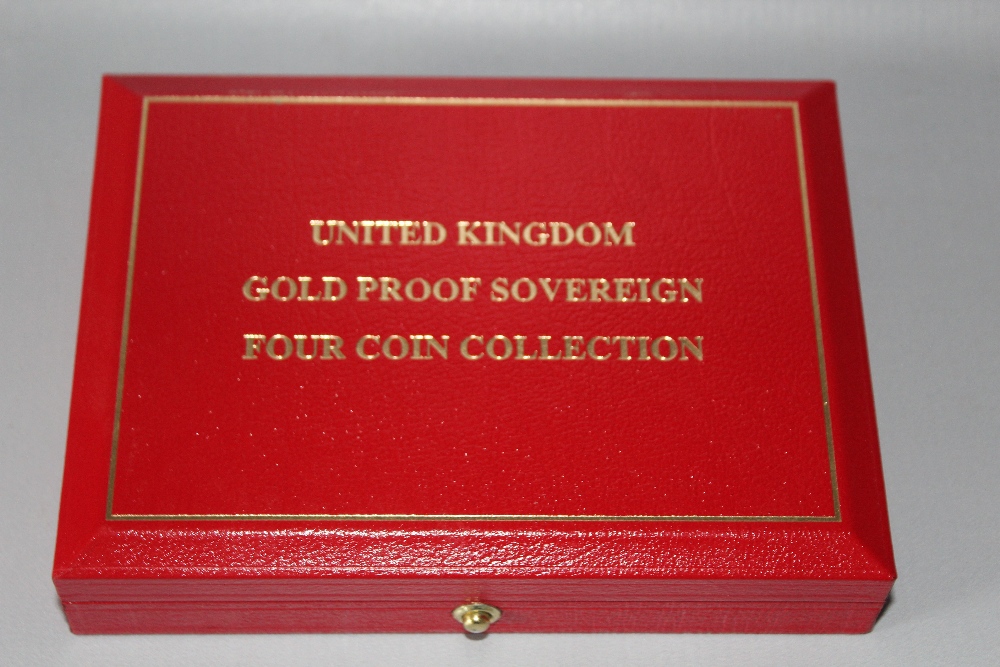 A ROYAL MINT 1997 GOLD PROOF FOUR COIN SOVEREIGN COLLECTION, comprising £5, £2, Sovereign and Half - Image 4 of 4