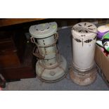 TWO VINTAGE PARAFFIN HEATERS