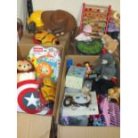 FOUR BOXES OF ASSORTED TOYS ETC A/F