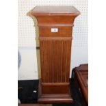 A WOODEN COLUMN DISPLAY PLINTHCondition Report:H-65 cm W-27 cm D-27 cm Several marks and