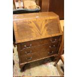 A MAHOGANY MID 20TH CENTURY BUREAU