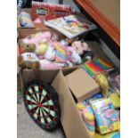 FOUR LARGE BOXES OF TOYS ETC A/F