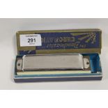 A BOXED THE BANDMASTER 'CHROMATIC' HARMONICA