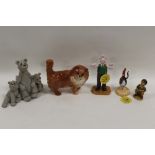 A COALPORT CHARACTERS FIRST EDITION 'DO SOMETHING GROMIT' WALLACE FIGURE TOGETHER WITH SIMILAR '