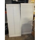 TWO PAIRS OF SHUTTERS H-151 CM W-58.5 CM PER SINGLE SHUTTER