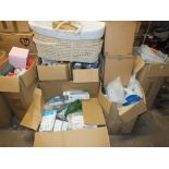 EIGHT BOXES OF MIXED ITEMS TO INCLUDE ELECTRICALS, PHONE CASES, SUNDRIES ETC A/F