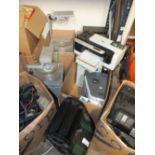 A QUANTITY OF ELECTRICALS TO INC PRINTERS, CASH REGISTER, PROJECTOR ETC