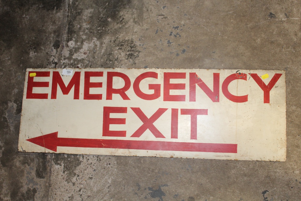 A LARGE DOUBLE SIDED EMERGENCY EXIT SIGN - L 36"