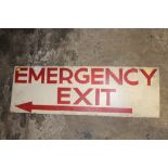 A LARGE DOUBLE SIDED EMERGENCY EXIT SIGN - L 36"