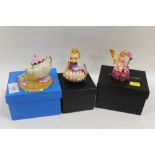 THREE COLLECTABLE TRINKET BOXES TO INC BEAUTY AND THE BEAST EXAMPLE