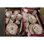 TWO TRAYS OF ROYAL ALBERT 'LADY CARLYLE' TEA AND DINNERWARECondition Report:Overall condition if