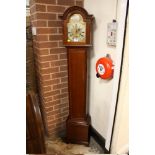 A MAHOGANY CASED GRANDMOTHER CLOCK WITH WESTMINSTER CHIME H-171 CM