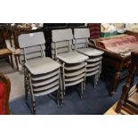A QUANTITY OF STACKING CHAIRS (15 )