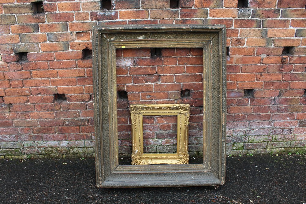 TWO VICTORIAN PICTURE FRAMESCondition Report:Frame H-138 cm W- 112 cm Slip - H-100 cm W- 73 cm