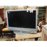 A SONY BRAVIA 40" FLATSCREEN TV WITH REMOTE