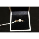 AN 18CT GOLD DIAMOND SOLITAIRE RING, the rub over set diamond is an estimated 1 carat, ring size N