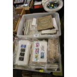 A COLLECTION OF FIRST DAY COVERS, CIGARETTE CARD ALBUM ETC