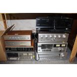A SELECTION OF STACKING STEREO EQUIPMENT to include Technics, Teac and Bush examples (9)