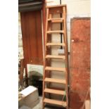A SET OF PAINTER AND DECORATORS LADDERS