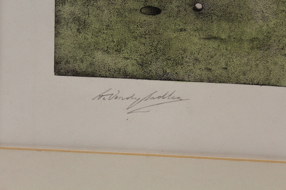 TWO UNFRAMED MOUNTED NOVELTY GOLFING INTEREST PRINTS - The smaller entitled 'very advanced golf', - Image 2 of 2