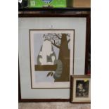 A FRAMED AND GLAZED SIGNED LIMITED EDITION PRINT ENTITLED 'TOP CAT' 237/300 signed J Freestone? 71.