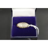 AN 18CT YELLOW GOLD OLD CUT DIAMOND RING, set with an approx 0.60 carat of diamonds, ring size Q 1/