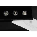 A ROYAL MINT 2013 '30TH ANNIVERSARY ROYAL ARMS COLLECTION' £1 THREE COIN SET, with COA/Booklet, in