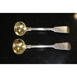 A PAIR OF ANTIQUE HALLMARKED SILVER SPOONS