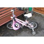 A PINK PYTHON UR CHILDS BICYCLE