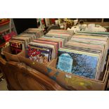 THREE TRAYS OF ASSORTED LP RECORDS