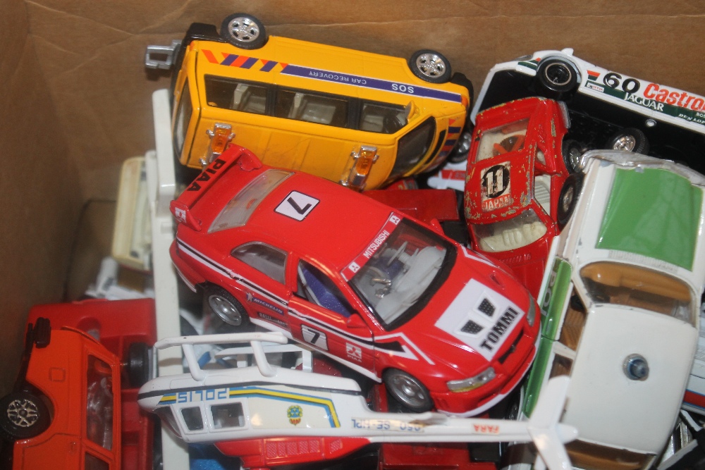 A QUANTITY OF PLAYWORN DIECAST VEHICLES, by Corgi, Matchbox, Burago etc - Image 2 of 3