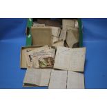 A BOX OF EPHEMERA to include account books for Leek & Moorlands Provident Association 1877 -