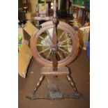 A VINTAGE SPINNING WHEEL A/F