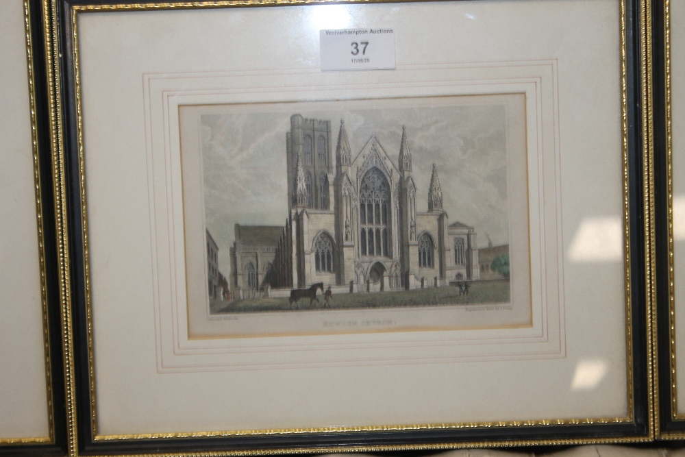 THREE PRINTS OF HOWDEN CHURCH - Image 3 of 4