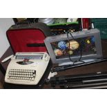 AN IMPERIAL TYPEWRITER, CAMERA TRIPOD ETC.