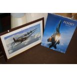 A FRAMED 'PHILIP E. WEST' LIMITED EDITION PRINT TITLED 'AGAINST ALL ODDS THE BATTLE OF BRITAIN'