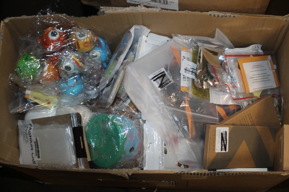 THREE BOXES OF ASSORTED NEW ITEMS TO INCLUDE MOUSE TRAPS, SCREEN PROTECTORS, PHONE CASES ETC.