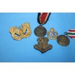 A GERMAN 22ND MARCH 1939 MEMEL OCCUPATION MEDAL together with a German World War One era Honorary