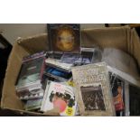 A QUANTITY OF ASSORTED CDS, DVDS ETC.