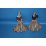 TWO COALPORT FIGURINES TO INCLUDE 'AGE OF ELEGANCE SPECIAL CELEBRATION' AND 'BEAU MONDE MEG' (2)