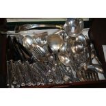 A COLLECTION OF CASED FLATWARE (NOT INCLUDING TRAY)