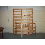 A DOUBLE PINE BED FRAME - COMPLETE