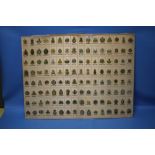 CIGARETTE CARDS - TERRITORIAL ARMY BADGES, a full set of 128 uncut cigarette silks mounted on card