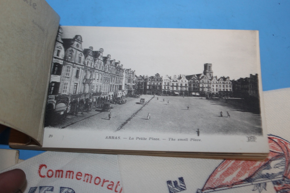 A SMALL BOX OF EPHEMERA TO INCLUDE POSTCARD BOOKS OF ARRAS ONE OF WAR DAMAGE, ALSO ONE OF CLOVELLY - Image 6 of 9