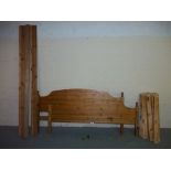 A KING SIZE PINE BED FRAME